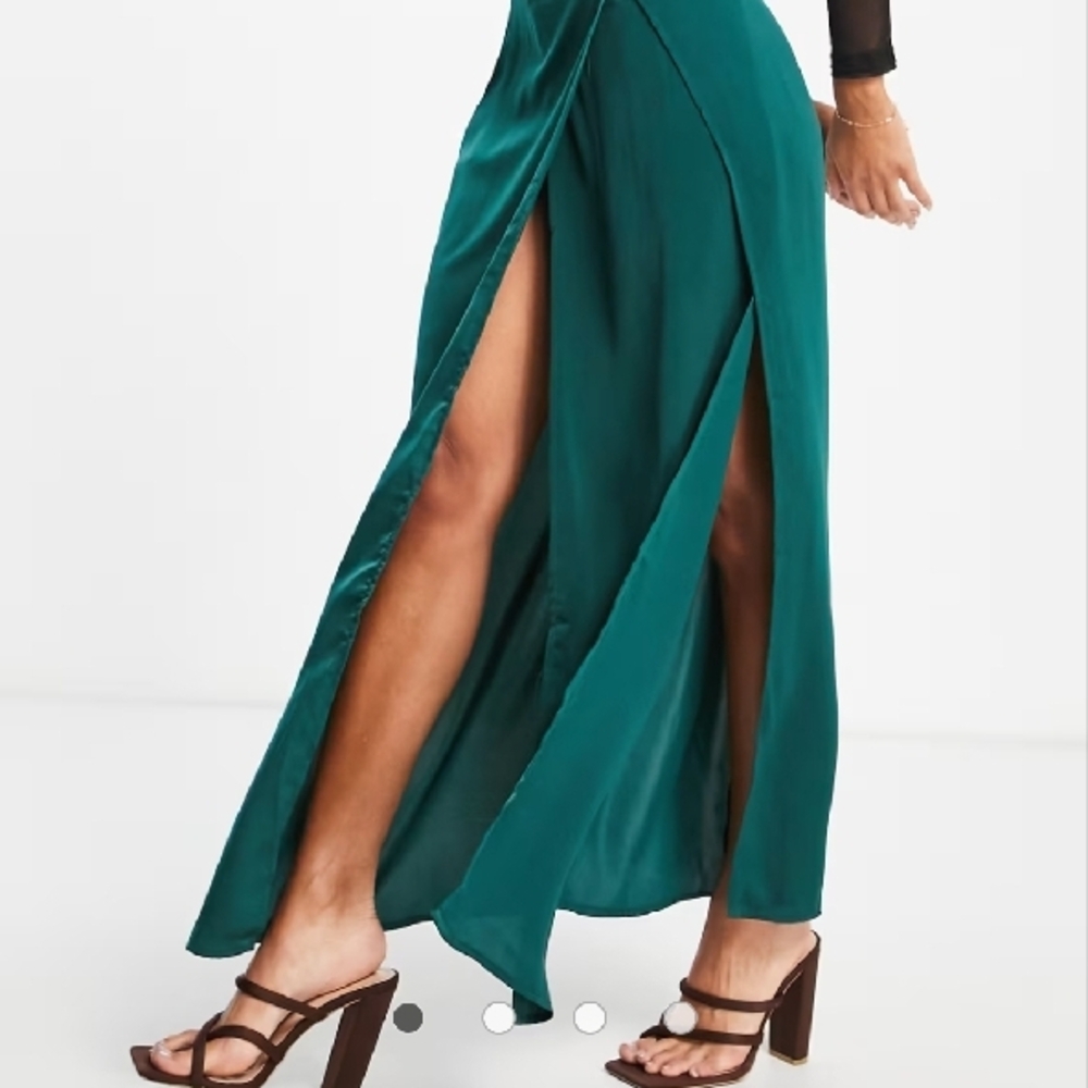 ASOS I Saw It First Teal Maxi Skirt New With Tags